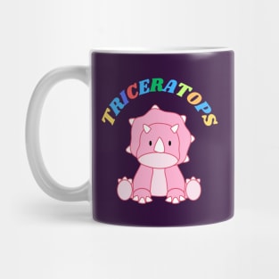 Pink Triceratops Mug